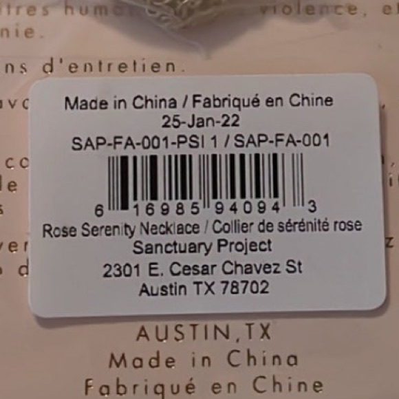 Sanctuary Project Rose Serenity Necklace NWT - Picture 3 of 4